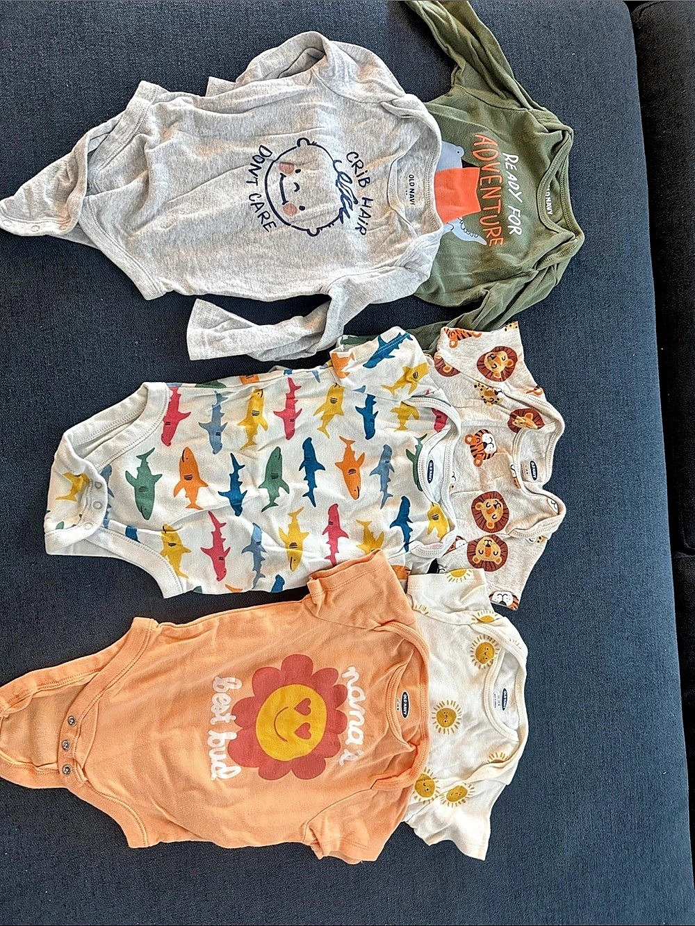 Old Navy Onsie Bundle of (6)- 12 to 18 months